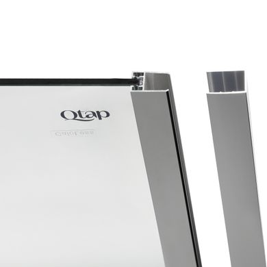 Фото Душова перегородка Qtap Walk-In Glide CRM2012.C8 120х190 см, скло Clear 8 мм, покриття CalcLess