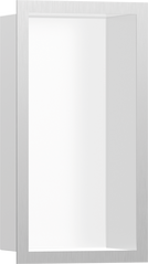 Фото Hansgrohe XtraStoris Individual MW Настінна ніша з рамкою 30х15х10см Brushed Stainless Steel (56096800)
