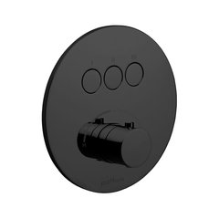 Фото Змішувач для ванни/душу на 3 споживача Paffoni Compact Box чорний матовий (CPM019NO)