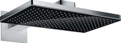 Фото Верхній душ Hansgrohe Rainmaker Select 460 1jet з тримачем, Black/Chrome (24003600)