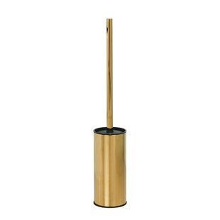 Фото Ёршик для унитаза напольный VBI ROUND GOLD (VBI-040020GL)