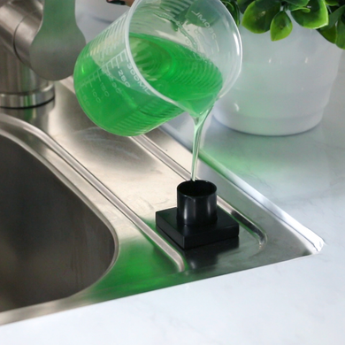 Фото Дозатор для кухонної мийки чорний врізний Nett DFB-300