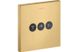 Запорно-переключающий вентиль Hansgrohe ShowerSelect Sguare на 3 функции Brushed Gold Optic (36717250) Фото 2 из 4
