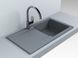 Гранітна кухонна мийка Fancy Marble Tennessee, gray (106080013) Фото 1 з 2