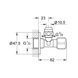 Вентиль угловой Grohe 1/2"x3/8" 2201700M