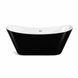 Ванна VBI MARMOLADA BLACK 170 x 75 отдельностоящая (VBI-070317)