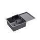 Кухонна мийка Kroner KRP Schwarze - 7844HM PVD (3/1 мм) Фото 4 з 8