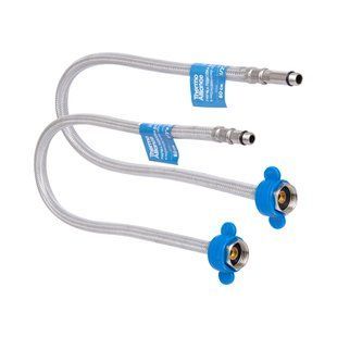 Шланг&nbsp;для&nbsp;змішувача Thermo Alliance Standart 60&nbsp;см, нерж.&nbsp;обплетення в&nbsp;силіконі,&nbsp;М10x1/2"В&nbsp;(пара)&nbsp;TAS391W60