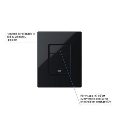 Фото Панель смыва для Унітаза Grohe Even Black 38966KV0