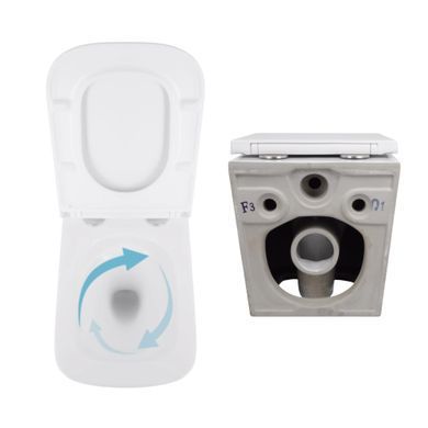 Фото Акційний набір: Унітаз підвісний Jay Ultra Quiet QT07335177W 485х360х320 + Tern Ultra Quiet QT17332303ASW 490x365x325
