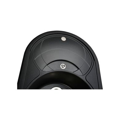 Фото Гранітна мийка Globus Lux LUISE 780х500мм, чорний металік