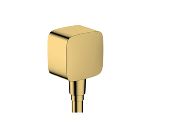 Фото Шланговое подключение Hansgrohe FixFit E с обратным клапаном Polished Gold Optic (26457990)