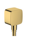 Шлангове підключення Hansgrohe FixFit E зі зворотним клапаном Polished Gold Optic (26457990) Фото 1 з 2