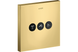 Запірно-перемикаючий вентиль Hansgrohe ShowerSelect Sguare на 3 функції Polished Gold Optic (36717990) Фото 2 з 3