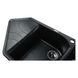 Гранітна мийка Globus Lux GARDA 1000х500мм, чорний Фото 3 з 5