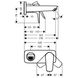 Настенный смеситель для раковины Hansgrohe TALIS E, излив 165 мм, хром (71732000) Фото 3 из 3