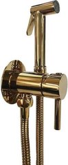 Фото Гигиенический душ со смесителем PAFFONI Tweet Round, светлое золото (ZDUP 110 HG)