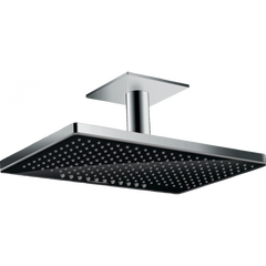 Фото Верхній душ Hansgrohe Rainmaker Select 460 2jet із тримачем до стелі Black/Chrome (24004600)