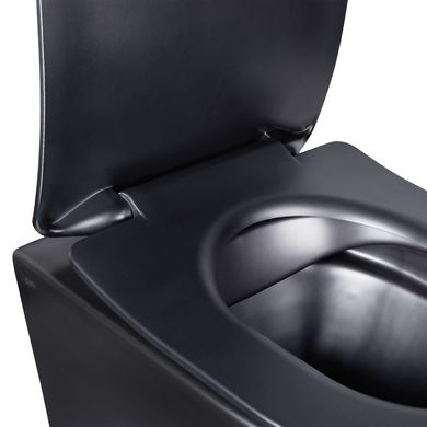 Фото Унитаз подвесной Qtap Robin New безободковый с сиденьем Soft-close QT1333046ENRMB