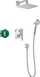 Душова система прихованого монтажу HANSGROHE Crometta E 240 хром (27957000) Фото 1 з 2