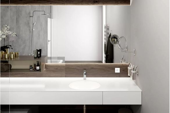 Фото Душова система Hansgrohe Vernis Blend 200 1jet EcoSmart для ванни з термостатом. MattBlack (26899670)