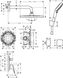 Душова система прихованого монтажу HANSGROHE Crometta E 240 хром (27957000) Фото 2 з 2