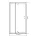 Дверь в нишу Eger 70-80x185 см, распашная, профиль белый, стекло тонированное 599-111 Фото 6 из 6