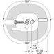 Слив-перелив для ванны Geberit d52 с поворотным механизмом (150.501.00.6) Фото 3 из 3