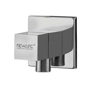 Фото Підключення душового шланга Newarc 1/2"х3/8" (161131) хром