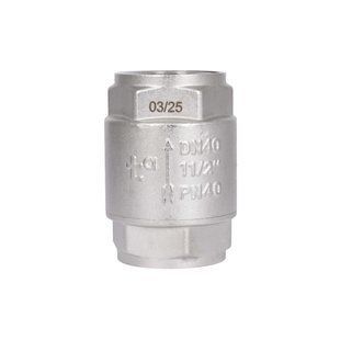 Зворотний клапан із латунним штоком Thermo Alliance Forte 1 1/2"ВВ нікель (TAF240W40)