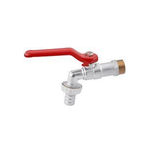 Кран для поливу Karro 1/2" PN40 нікельований KR-2001 (CV007626)