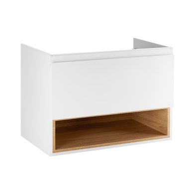 Фото Тумба подвесная Qtap Robin 900х580х500 WHITE/WHITISH OAK QT1374TPВ9001NWWO