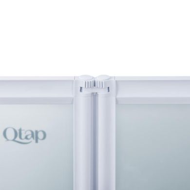 Фото Штора на ванну Qtap Gemini WHI401114RP4 стекло Pear 4 мм, 110x140 см