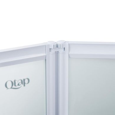 Фото Штора на ванну Qtap Gemini WHI401114RP4 стекло Pear 4 мм, 110x140 см