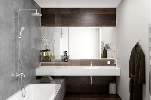 Фото Смеситель Hansgrohe Vernis Blend скрытого монтажа ванна/душ с защитой EN1717 Chrome (71467000)