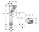 Впускной клапан Geberit Impuls 380, боковой подвод 3/8" и 1/2" (281.004.00.1) Фото 2 из 2