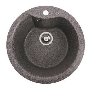 Фото Гранитная мойка для кухни VALESO 480 TURAS матовая Микс