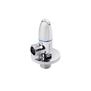 Фото Кран приладовий для підключення Karro 1/2"х1/2" ЗЗ хромований KR-3111