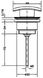 Зливний вентиль (донний клапан) для раковини Genebre Kenjo, click pop-up, 1 1/4" (100204 45) Фото 4 з 4