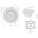 Кухонна мийка Lidz D510/200 WHI-01 (LIDZWHI01D510200) Фото 2 з 6