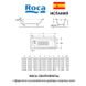 Комплект: Ванна чугунная Roca Continental 170x70 + ножки + сифон автомат Фото 7 из 7