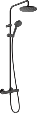 Фото Душевая система Hansgrohe Vernis Blend Showerpipe 200 1jet EcoSmart с термостатом Matt Black (26089670)