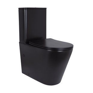 Фото Унітаз підлоговий Qtap Scorpio Ultra Quiet безободковий з сидінням Soft-Close MATT BLACK QT14226088AMB