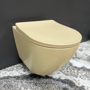 Фото Подвесной унитаз VBI VULCANO BEIGE MATT (VBI-020408)