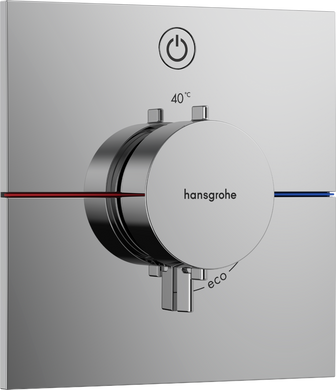 Фото Зовнішня частина термостату без прихованої частини HANSGROHE ShowerSelect Comfort E хром (15571000)