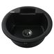 Гранітна мийка Globus Lux GURON 480мм, чорний Фото 2 з 5