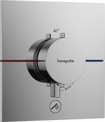 Фото Зовнішня частина термостата без прихованої частини HANSGROHE ShowerSelect Comfort E хром (15575000)