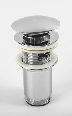 Фото Сливной вентиль (донный клапан) для раковины Genebre Tau, click pop-up, 1 1/4" (100210 45)