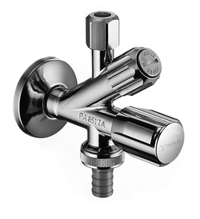 Фото Вентиль кутовий Schell COMFORT 1/2 комбінований з фільтром, хром 035600699