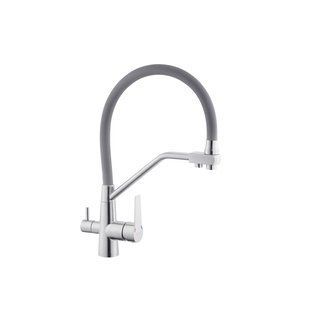 Фото Смеситель для кухни с подключением к фильтру Kroner KRP Edelstahl Klassisch - ESG03817GRA